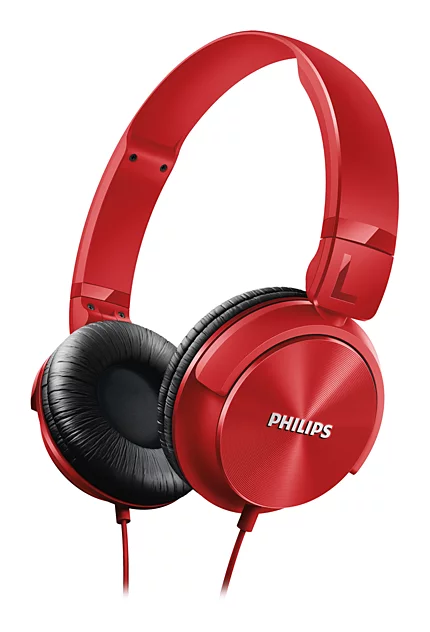 AUDIFONO PHILIPS SHL3060 DJ SUPRAURAL, SENSIBILIDAD 106 DB, POTENCIA 1000 MW, PARLANTE 32MM, COLOR ROJO, PLEGABLE