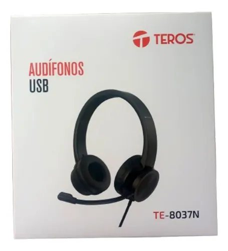 AUDIFONO TE-8037N MICROFONO, CONECTOR USB, COLOR NEGRO