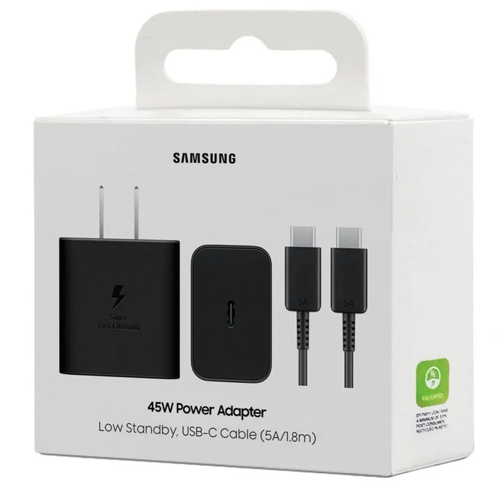 CARGADOR DE CELULAR- SAMSUNG - EP-T4511XBEGWW - CARGADOR ORIGINAL SAMSUNG 45W SUPER FAST CHARGING 2.0 CON CABLE USB-C INCLUIDO