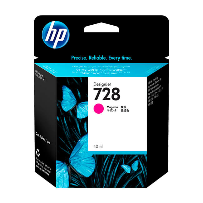 CARTUCHO DE TINTA MAGENTA (F9J62A), 40 ML, PARA HP DESIGNJET T730, T830 MFP