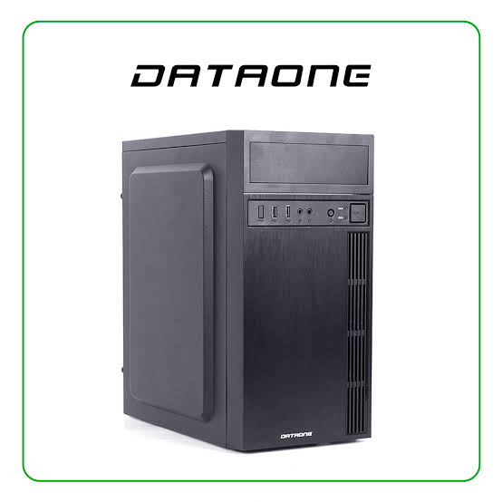 CASE - DATAONE - STAR 506 - GABINETE MICRO-ATX, FUENTE DE 600W INCLUIDA, VENTILADOR, LECTOR DVD, COLOR NEGRO, TODO EN UNO