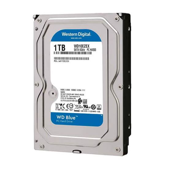 DISCO DURO - WESTERN DIGITAL - BLUE WD10EZEX - DISCO DE 1TB, 7200 RPM, 64MB CACHE, INTERFAZ SATA 6GB/S, FORMATO 3.5", PARA DESKTOP