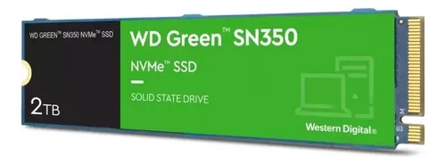 DISCO SOLIDO NVME WESTERN DIGITAL GREEN SN350 2TB SSD M.2 NVME PCIE, (WDS200T3G0C-00AZLO))