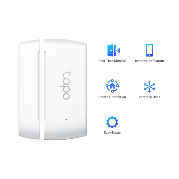 ELECTRONICO INTELIGENTE - SENSOR DE CONTACTO - TP-LINK - TAPO T110 - SENSOR DE CONTACTO/PUERTA/VIDRIO INTELIGENTE, WI-FI, APP TAPO, BATERIA, NOTIFICACIONES - Vista 3
