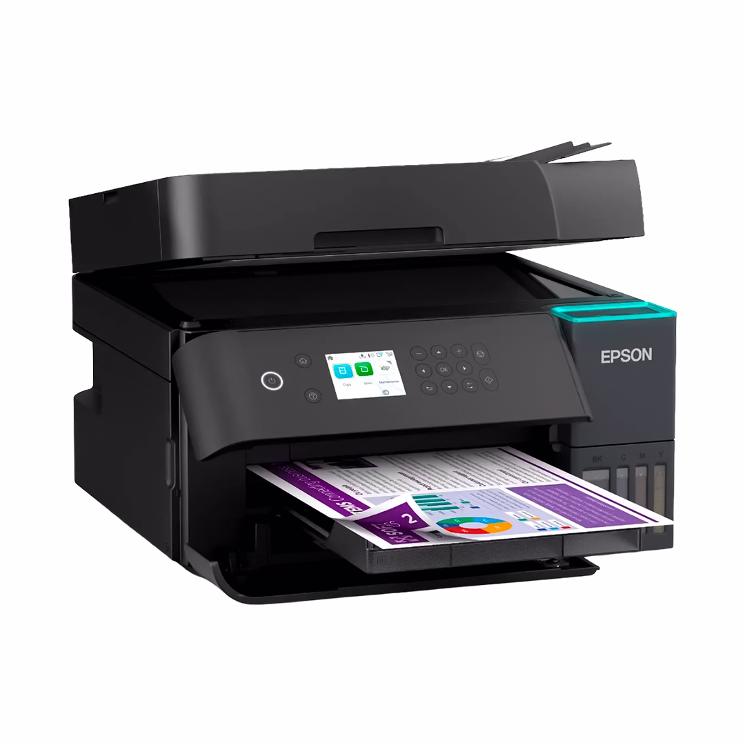 IMPRESORA MULTIFUNCIONAL TINTA EPSON ECOTANK L6370 IMPRIME/ESCANEA/COPIA/FAX/, SISTEMA CONTINUO, USB/LAN/WI-FI, PANEL TÁCTIL, ADF AUTOMATICO - C11CL43301 - Vista 3