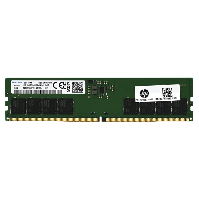 MEMORIA RAM - SAMSUNG - M323R2GA3PB0-CWM0L - 16GB DDR5-5600MHZ, UDIMM 288-PIN, NON-ECC UNBUFFERED, CL46, 1.1V - M323R2GA3PB0-CWM0L