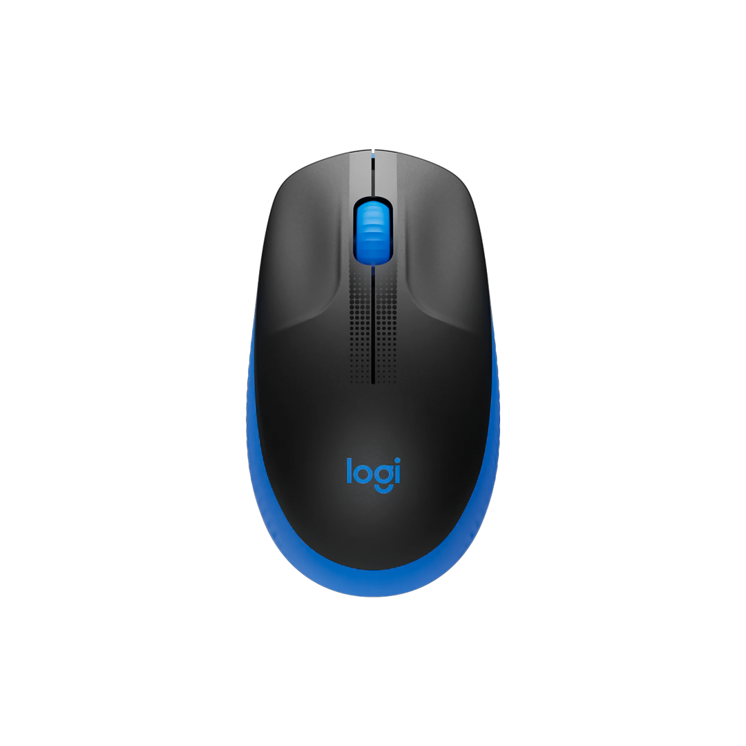 MOUSE INALAMBRICO - LOGITECH - M190 - MOUSE INALAMBRICO FULL SIZE, 1000 DPI, 2.4GHZ, RECEPTOR USB, COLOR AZUL, BATERIA 18 MESES - 910-007164