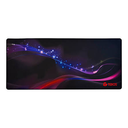 MOUSE PAD GAMER TEROS TE-3012G,NEGRO CON DISEÑO, TAMAÑO 900 X 400 X 4MM, 930G (KCJT2409082659)
