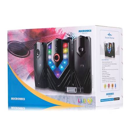 PARLANTES MICRONICS PSICOTIC S7005KTV, 110W RMS, BLUETOOTH, LED, LECTOR SD/USB, ENTRADAS PARA PC - MIC S7005 BT