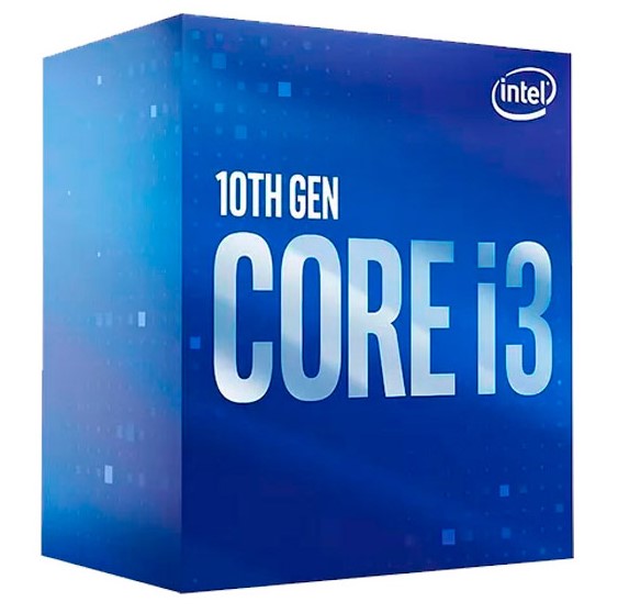 PROCESADOR - INTEL - CORE I3-10100 - PROCESADOR 4 NÚCLEOS/8 HILOS, 3.6 GHZ (HASTA 4.3 GHZ), 6 MB SMART CACHE, SOCKET LGA1200, 65W TDP - BX8070110100