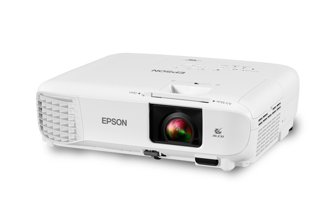 PROYECTOR EPSON POWERLITE E20-RESOLUCION 1024X768, CONECTORES VGA RTC, USO EDUCATIVO/COMERCIAL - V11H981020 - Vista 2