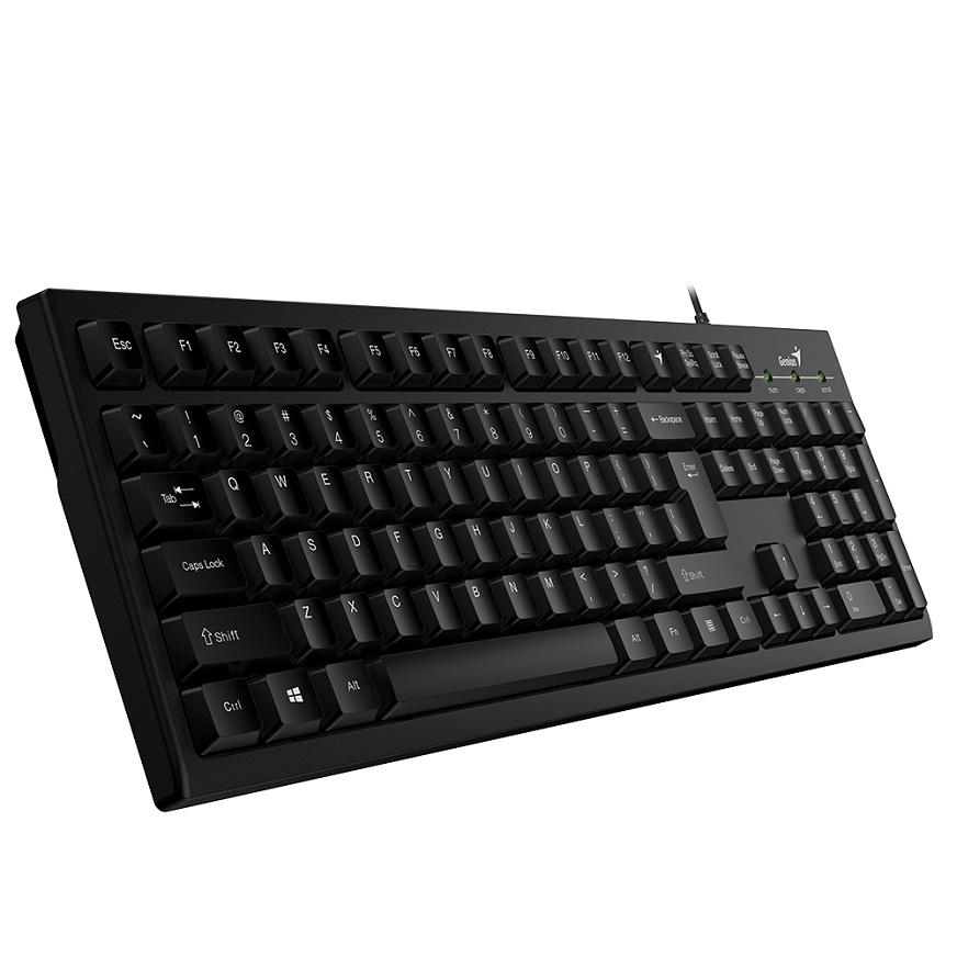 TECLADO GENIUS KB-100 ALAMBRICO USB, DISTRIBUCION ESPAÑOL, TECLAS SILENCIOSAS, DISEÑO DELGADO, COLOR NEGRO - Vista 2