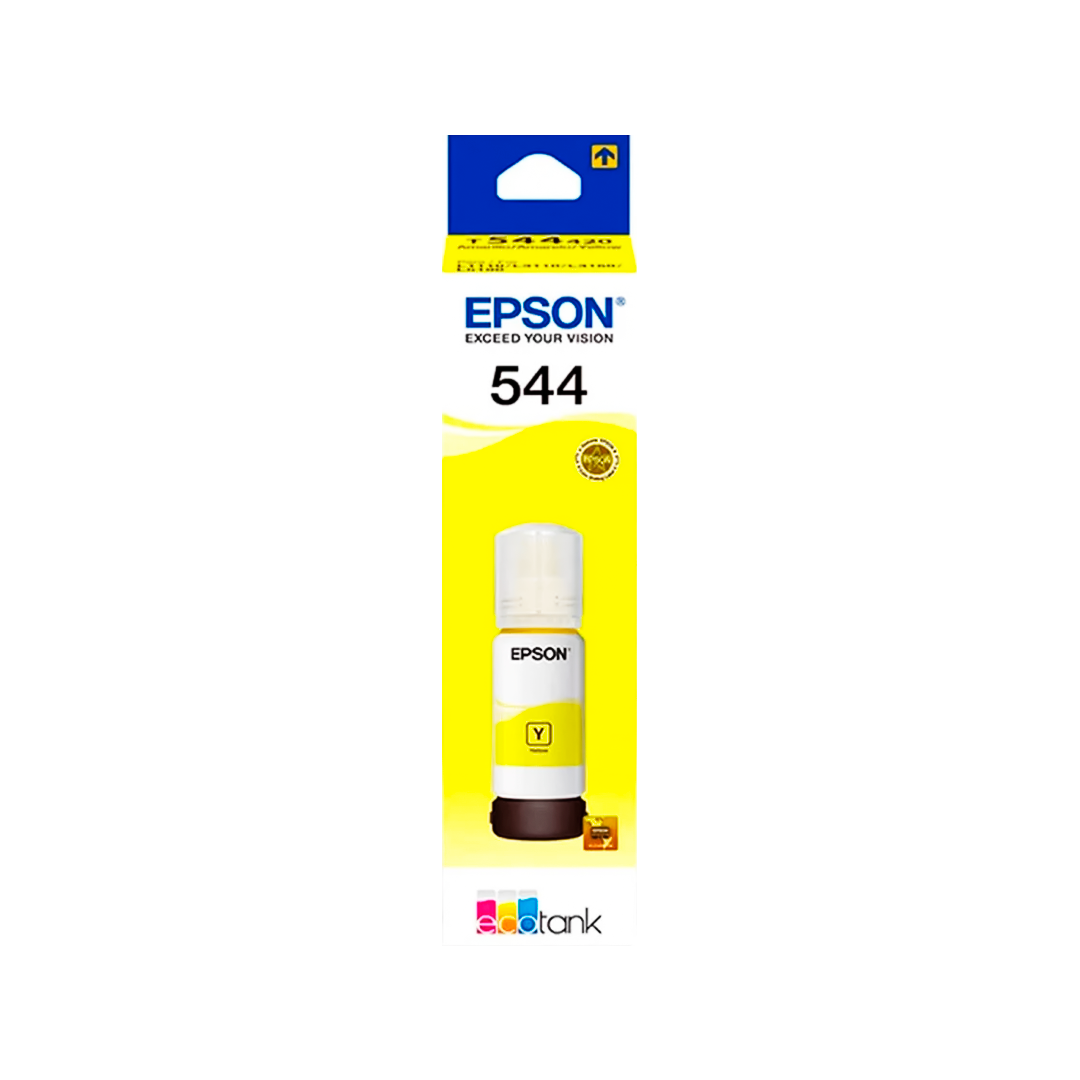 BOTELLA DE TINTA EPSON T544420AL AMARILLO ORIGINAL EPSON, CAPACIDAD 70ML T544420AL