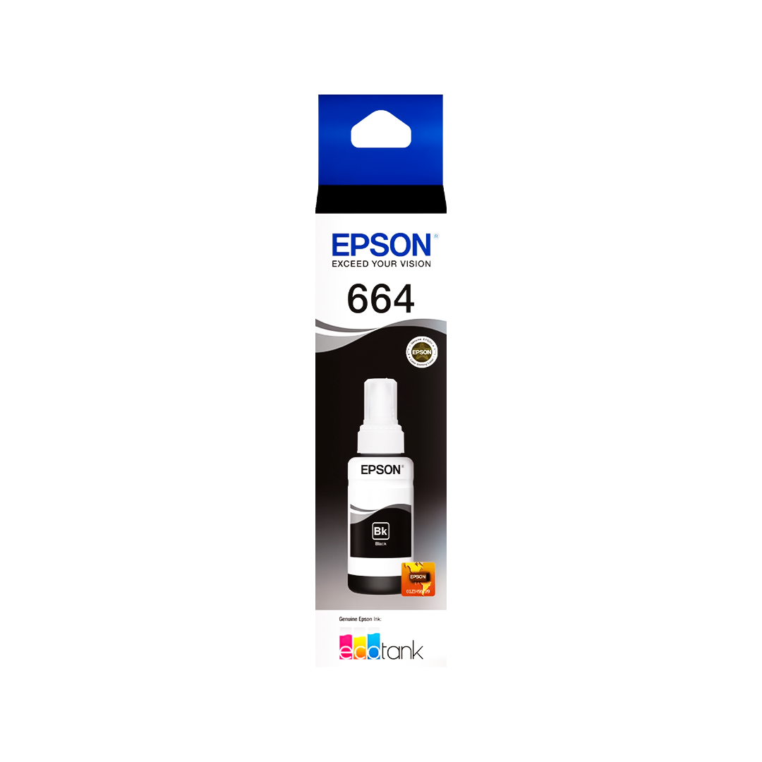 BOTELLA DE TINTA EPSON T664120 NEGRO (BLACK) ORIGINAL EPSON T664120
