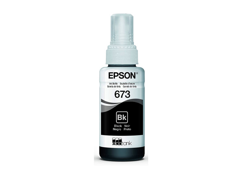 TINTA ORIGINAL - EPSON - T673120 - NEGRA PARA IMPRESORAS DE TANQUE, 70 ML, MODELO 673 - T673120